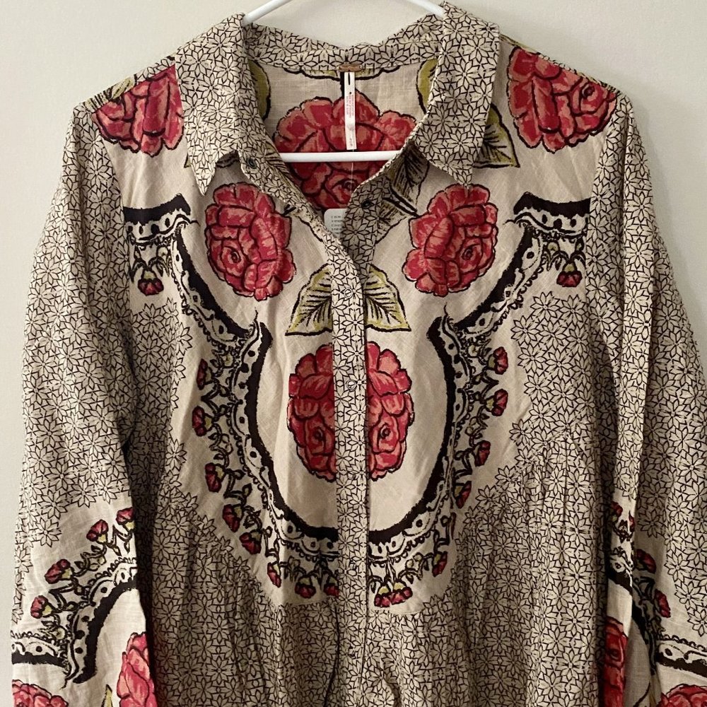 Free People Smell The Roses Mini Dress NWT - Picture 7 of 8